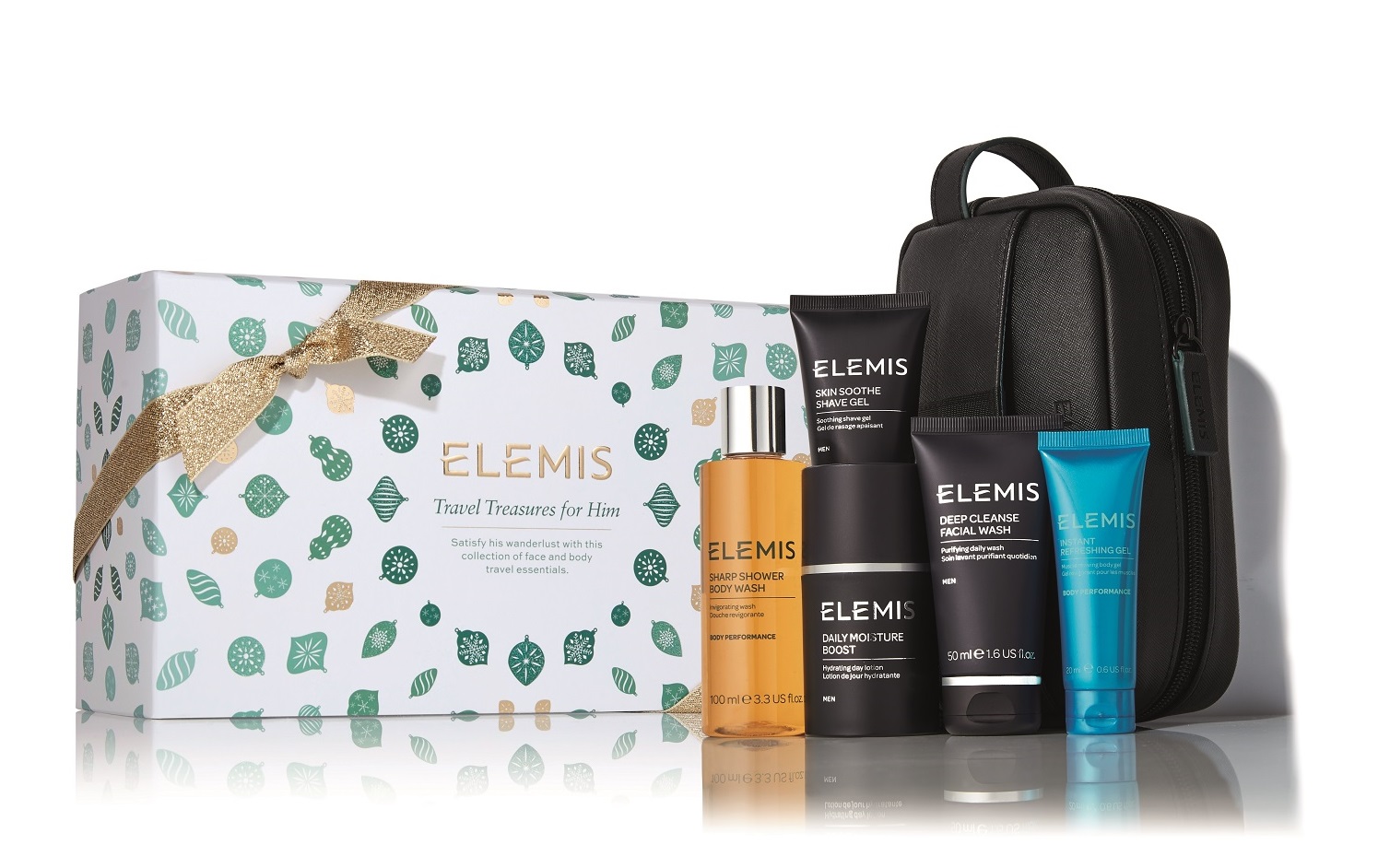Elemis Travel Treasures for Him gift set BeautyandHairdressing
